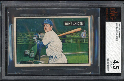 1951 Bowman Baseball #032 Duke Snider Dodgers BVG 4.5 VG-EX+ 548454