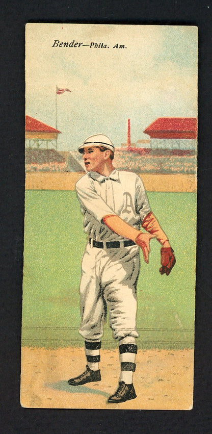 1911 T201 Mecca Double Folders Rube Oldring Chief Bender VG 548501