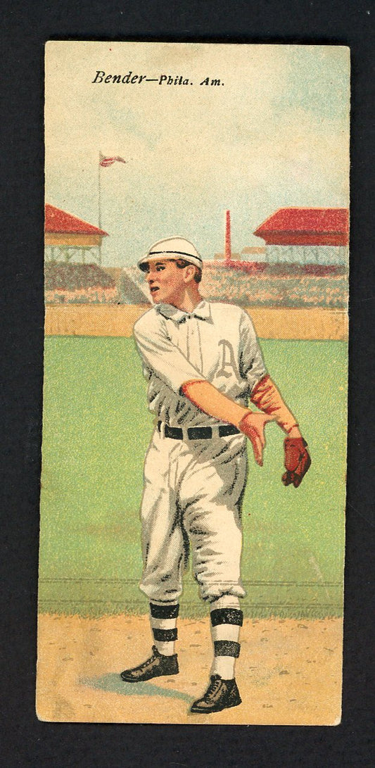1911 T201 Mecca Double Folders Rube Oldring Chief Bender VG 548501