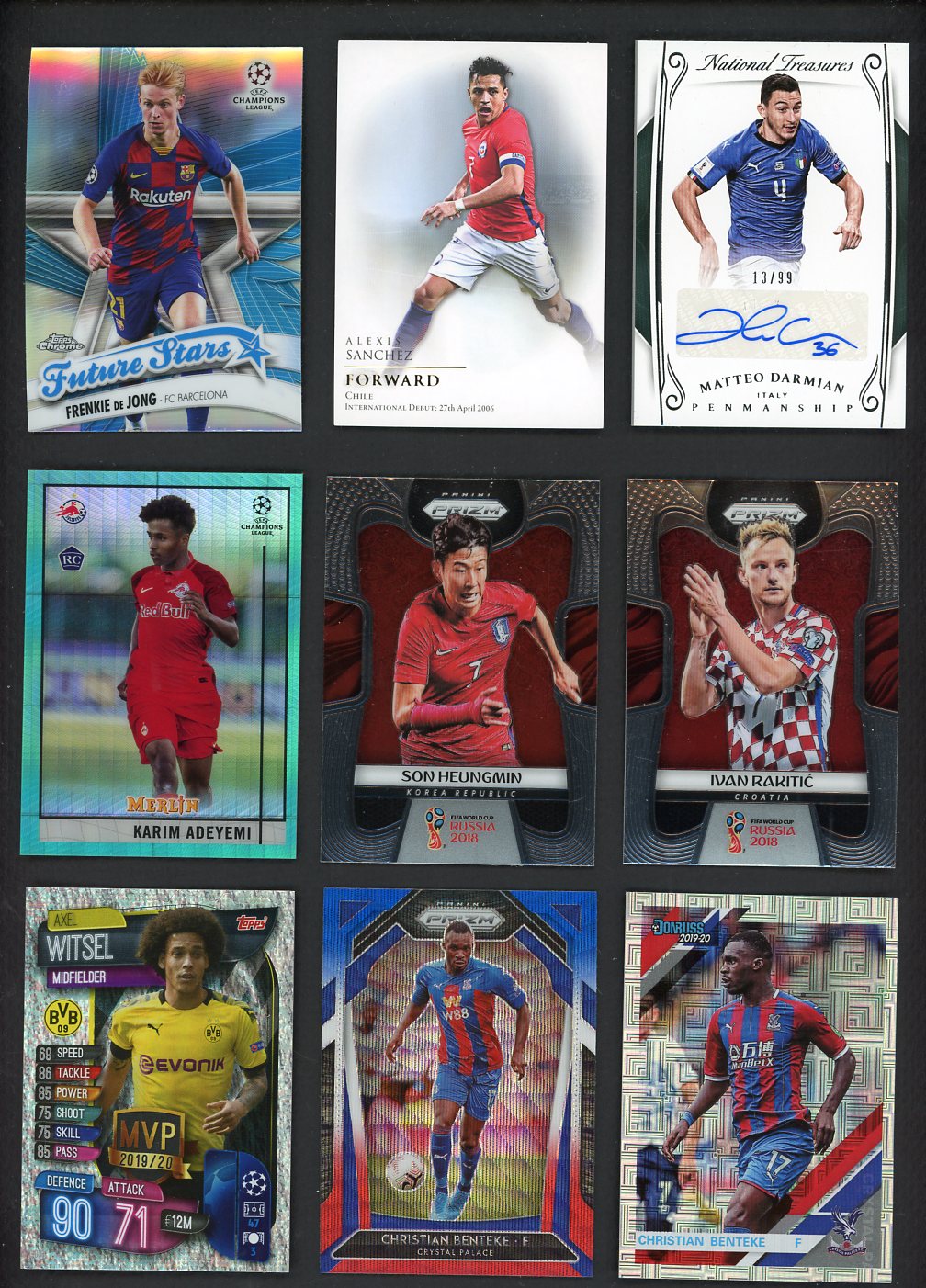 2016 To 2021 Soccer Stars Set Lot 20 Diff Witsel Son Rakitic 548531