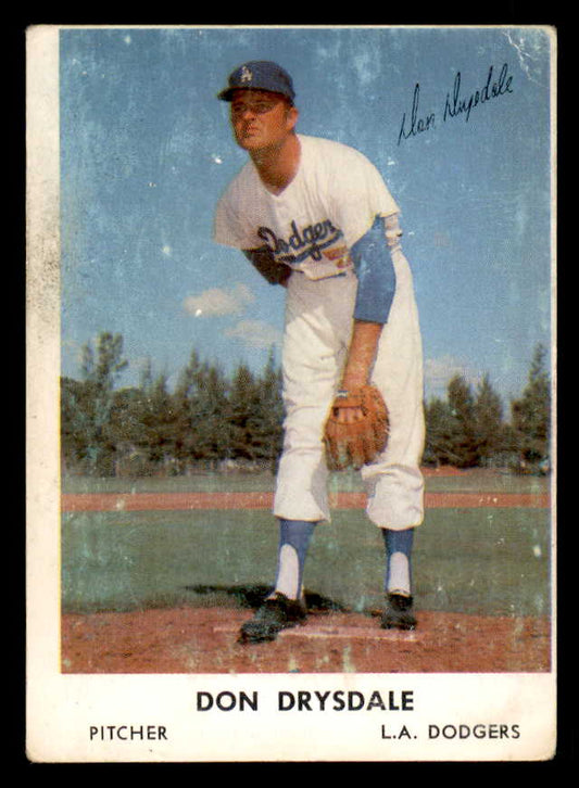1962 Bell Brand #053 Don Drysdale Dodgers Fair 548576