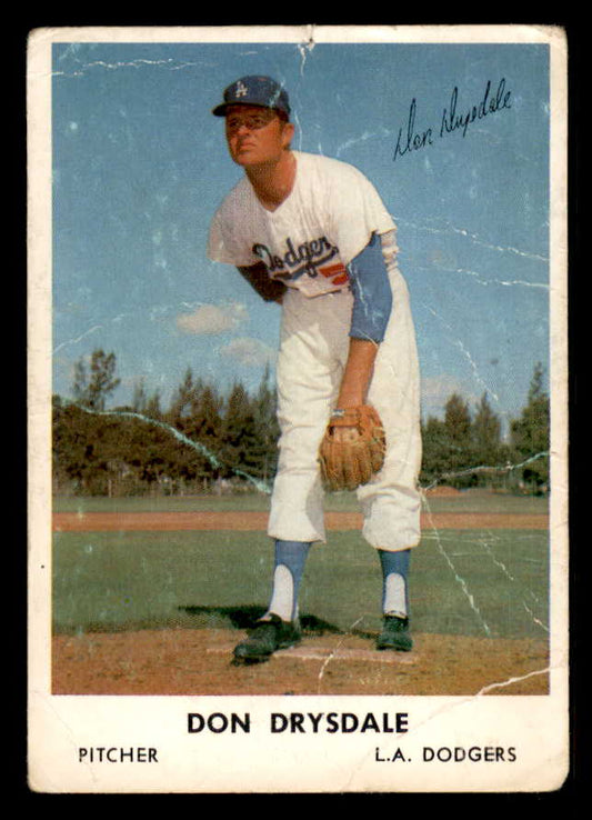 1962 Bell Brand #053 Don Drysdale Dodgers Fair 548577