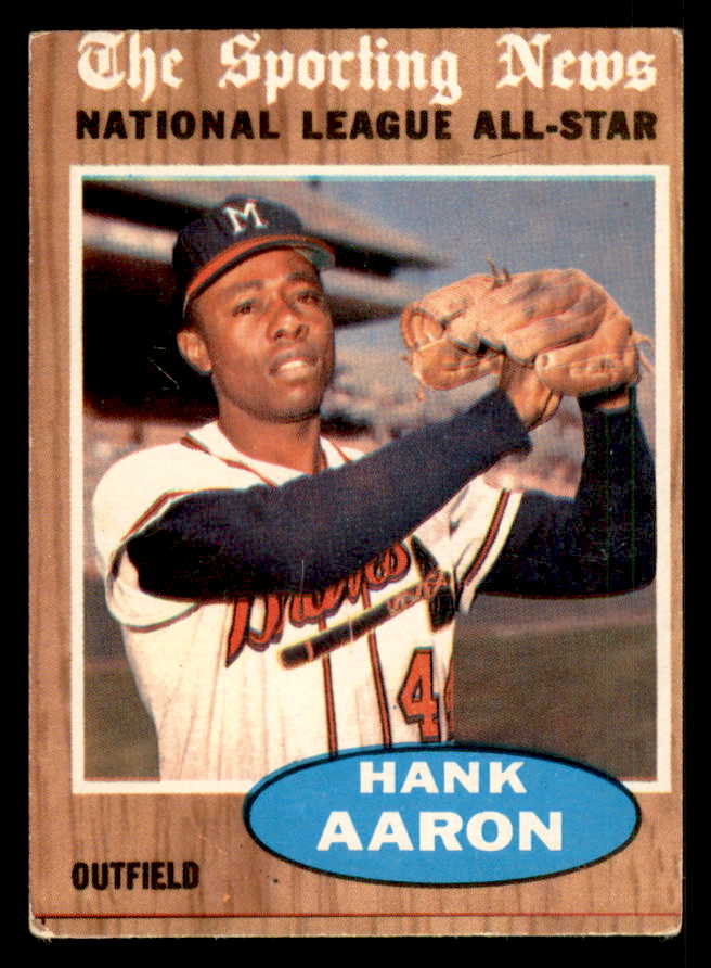 1962 Topps Baseball #394 Hank Aaron A.S. Braves VG-EX 548587
