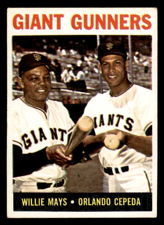 1964 Topps Baseball #306 Willie Mays Orlando Cepeda VG-EX 548596