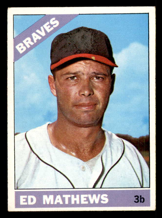 1966 Topps Baseball #200 Eddie Mathews Braves VG-EX 548605