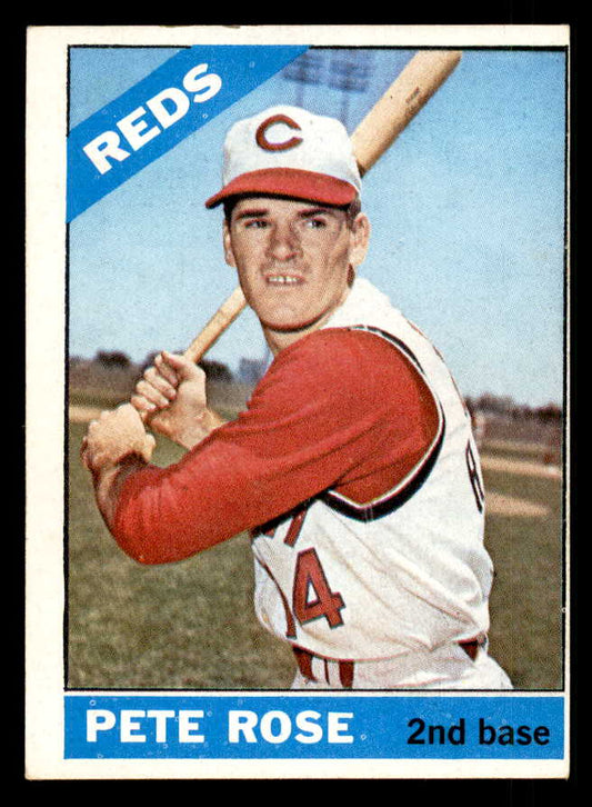 1966 Topps Baseball #030 Pete Rose Reds VG-EX 548609
