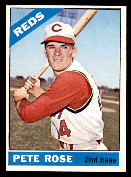 1966 Topps Baseball #030 Pete Rose Reds EX-MT 548643
