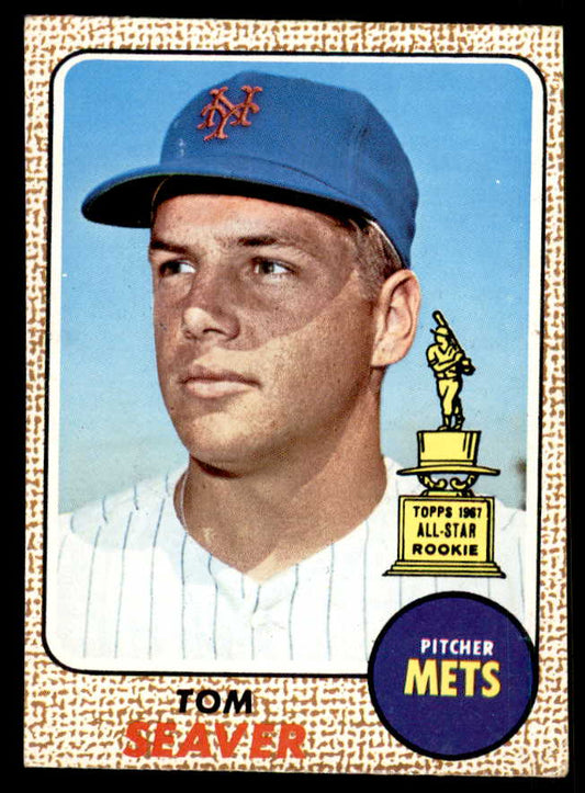 1968 Topps Baseball #045 Tom Seaver Mets EX 548684