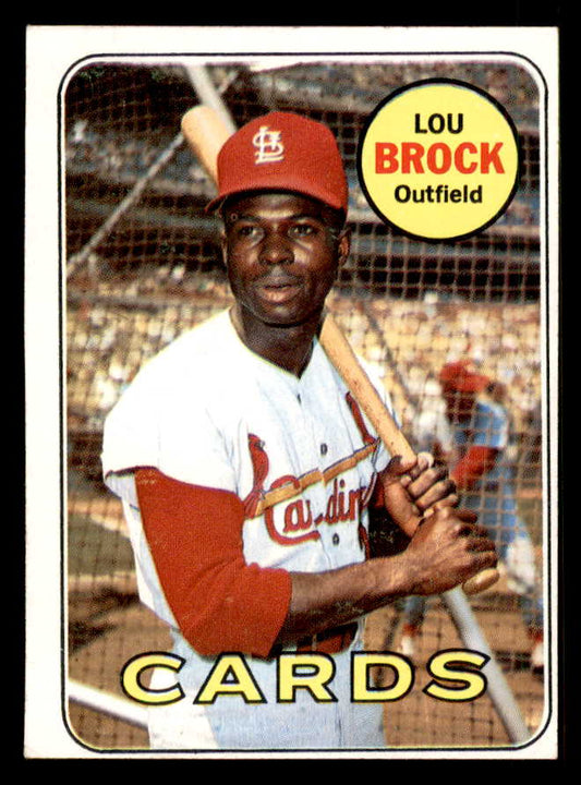 1969 Topps Baseball #085 Lou Brock Cardinals EX 548692
