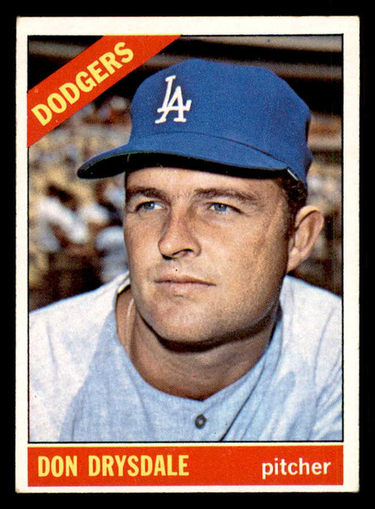 1966 Topps Baseball #430 Don Drysdale Dodgers EX 548705