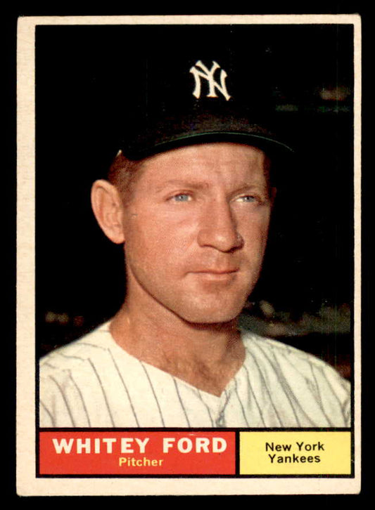 1961 Topps Baseball #160 Whitey Ford Yankees EX 548711