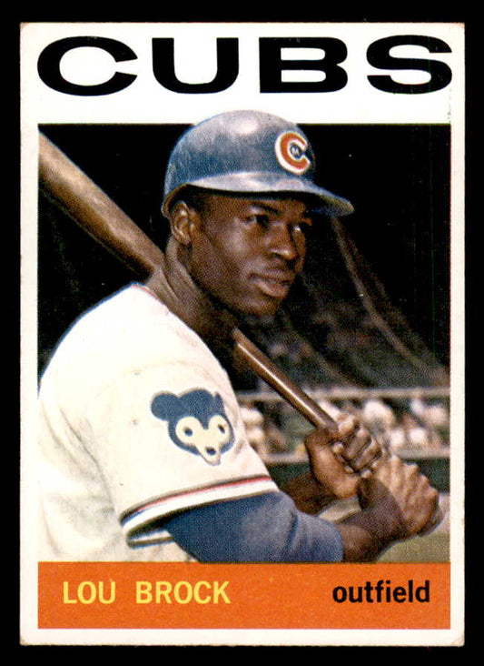 1964 Topps Baseball #029 Lou Brock Cubs EX 548718