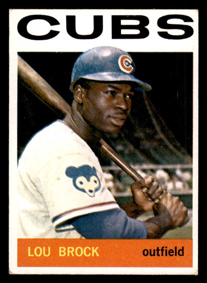 1964 Topps Baseball #029 Lou Brock Cubs EX 548719