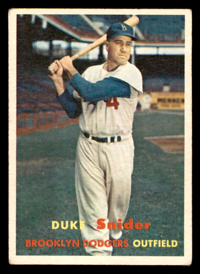 1957 Topps Baseball #170 Duke Snider Dodgers VG-EX 548731