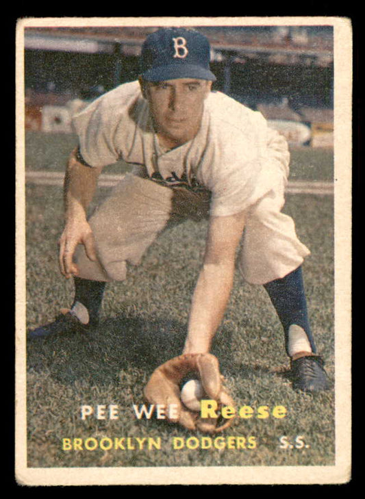 1957 Topps Baseball #030 Pee Wee Reese Dodgers VG 548746