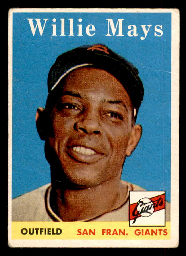 1958 Topps Baseball #005 Willie Mays Giants VG 548748