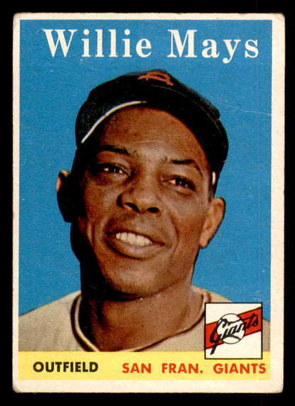 1958 Topps Baseball #005 Willie Mays Giants VG 548748