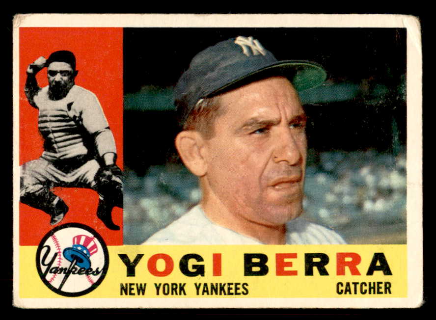 1960 Topps Baseball #480 Yogi Berra Yankees VG 548758
