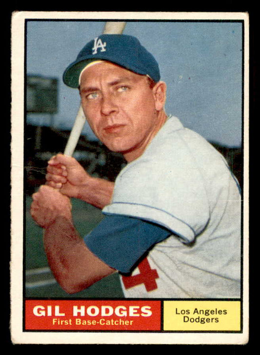 1961 Topps Baseball #460 Gil Hodges Dodgers VG 548767
