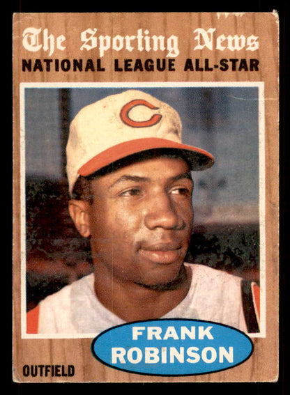 1962 Topps Baseball #396 Frank Robinson A.S. Reds VG 548772