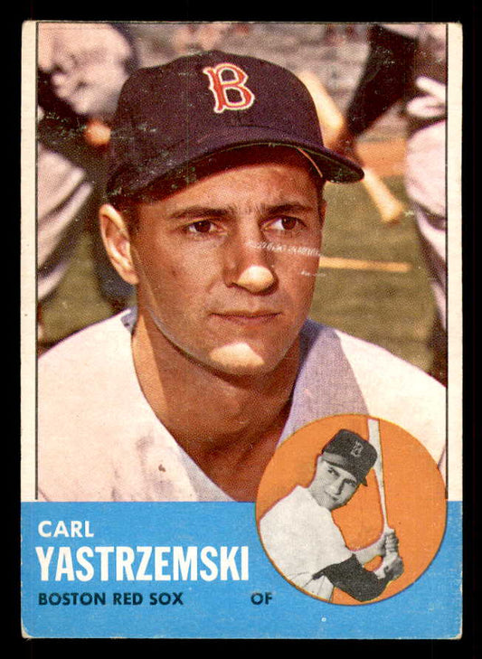 1963 Topps Baseball #115 Carl Yastrzemski Red Sox VG 548781