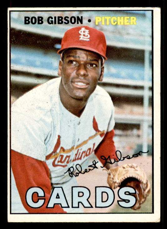 1967 Topps Baseball #210 Bob Gibson Cardinals VG 548799