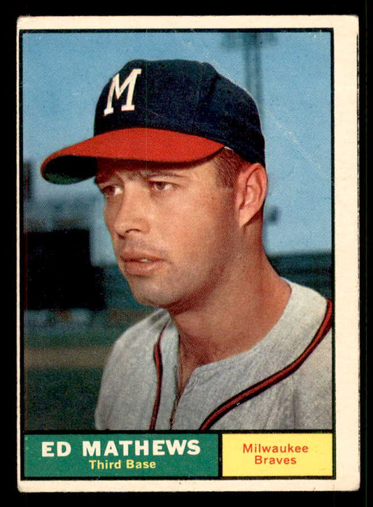 1961 Topps Baseball #120 Eddie Mathews Braves GD-VG 548813