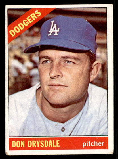 1966 Topps Baseball #430 Don Drysdale Dodgers GD-VG 548824