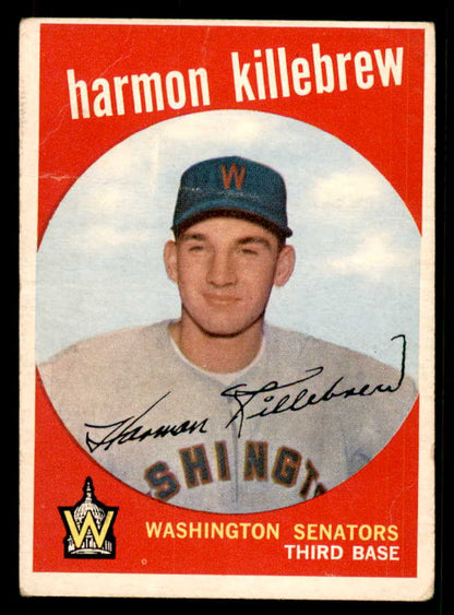 1959 Topps Baseball #515 Harmon Killebrew Senators Good ink back 548832