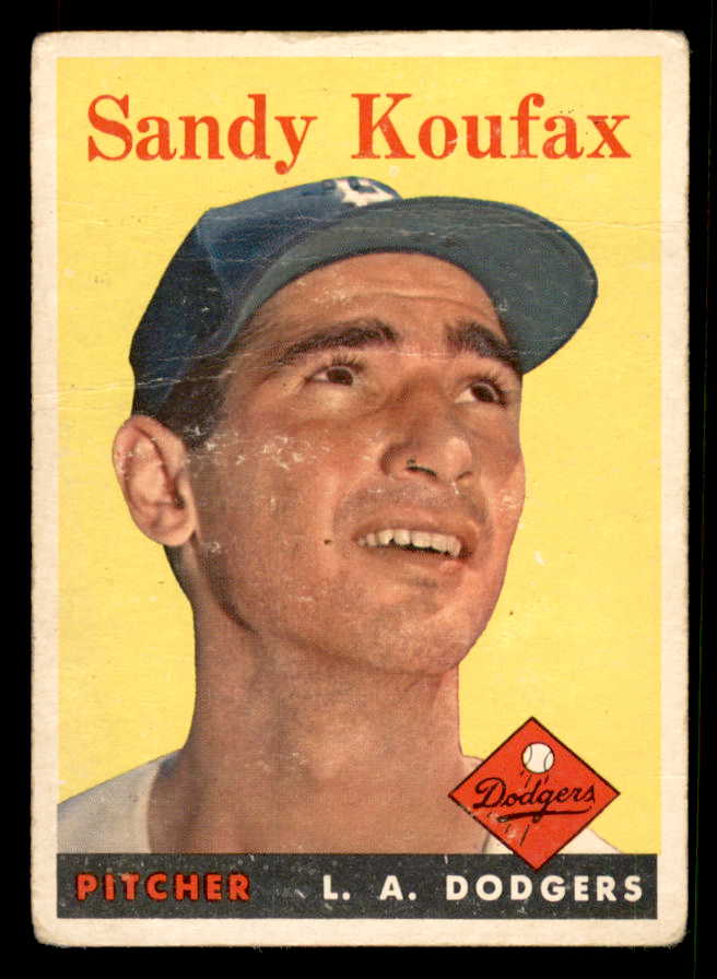 1958 Topps Baseball #187 Sandy Koufax Dodgers Good 548833