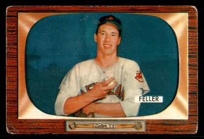 1955 Bowman Baseball #134 Bob Feller Indians GD-VG 548871