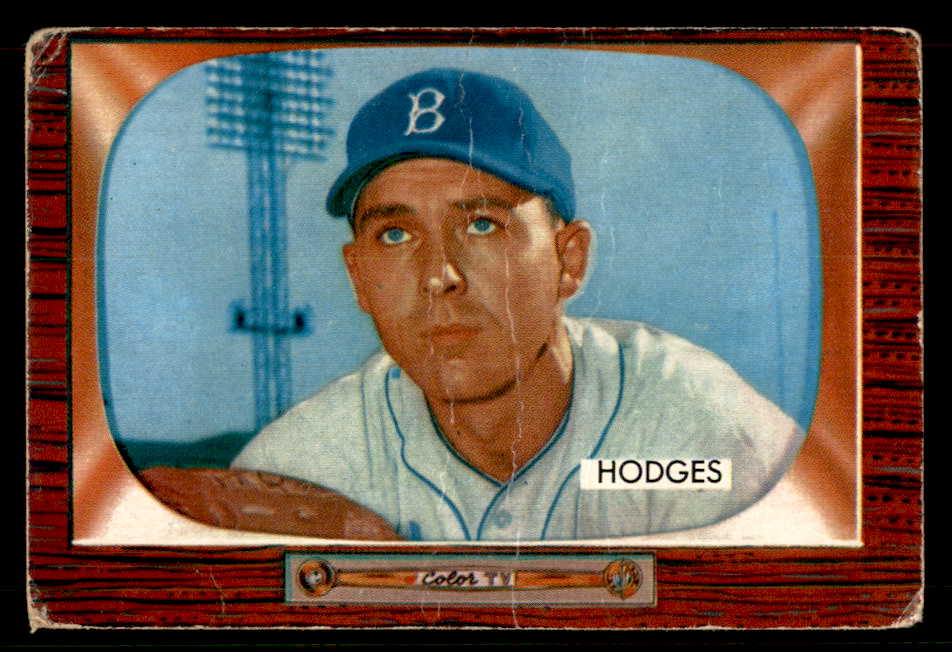 1955 Bowman Baseball #158 Gil Hodges Dodgers GD-VG 548874