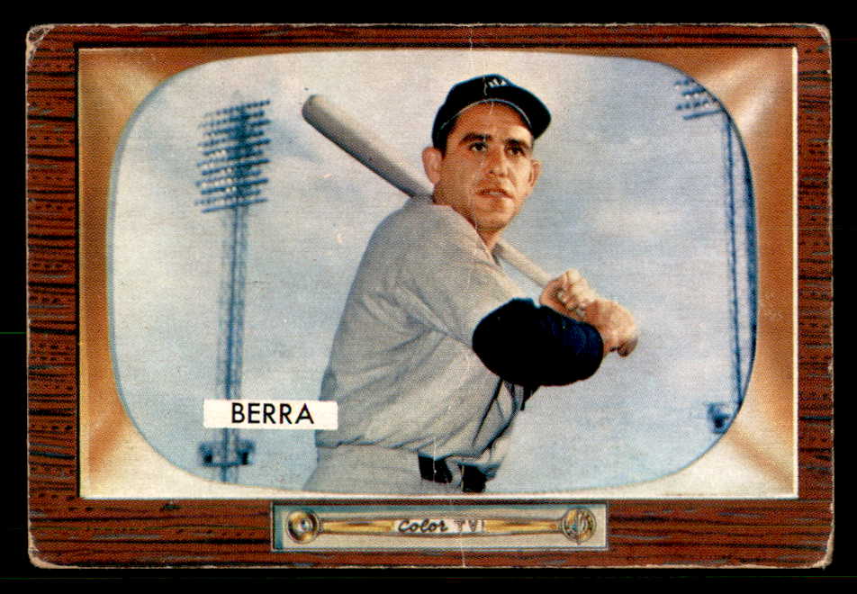 1955 Bowman Baseball #168 Yogi Berra Yankees VG 548877