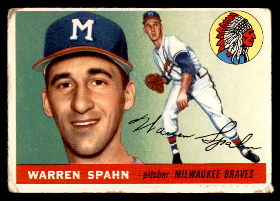 1955 Topps Baseball #031 Warren Spahn Braves GD-VG 548886