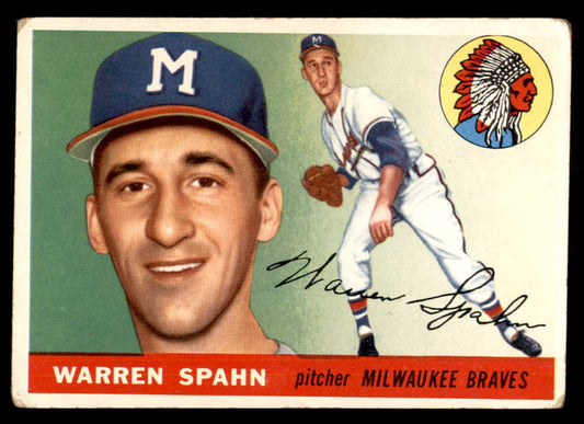 1955 Topps Baseball #031 Warren Spahn Braves GD-VG 548887