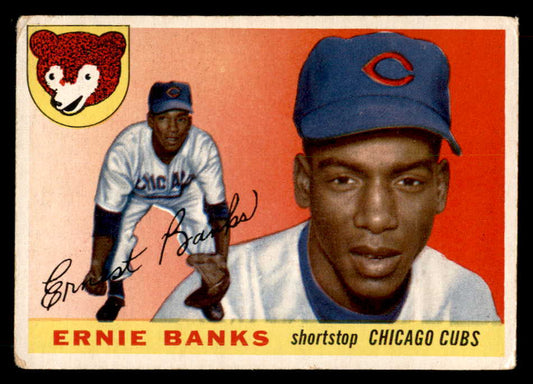 1955 Topps Baseball #028 Ernie Banks Cubs VG 548890