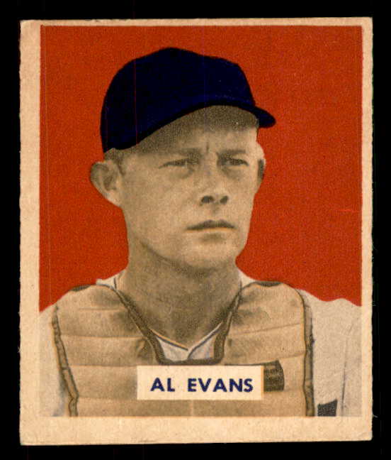 1949 Bowman Baseball #132 Al Evans Senators EX Print 549009