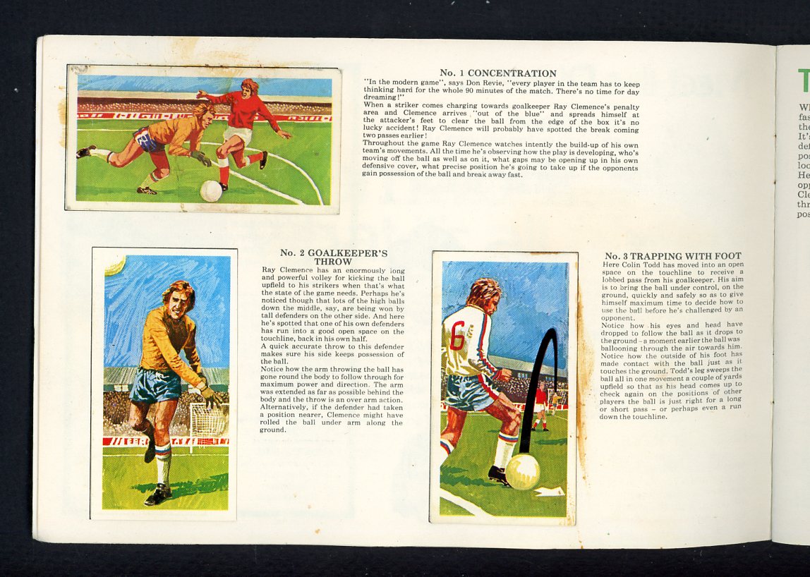 1976 Brooke Bond Play Better Soccer Complete Set In Album 549112