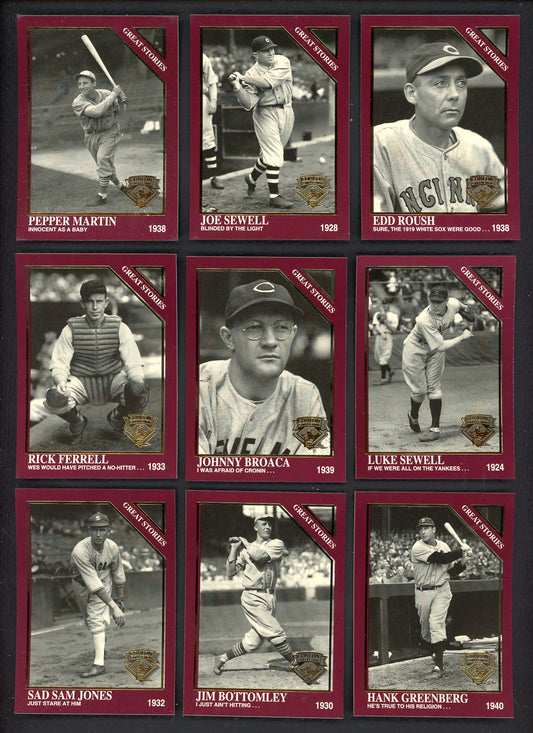 1994 Conlon Collection Burgandy Complete Set 549151
