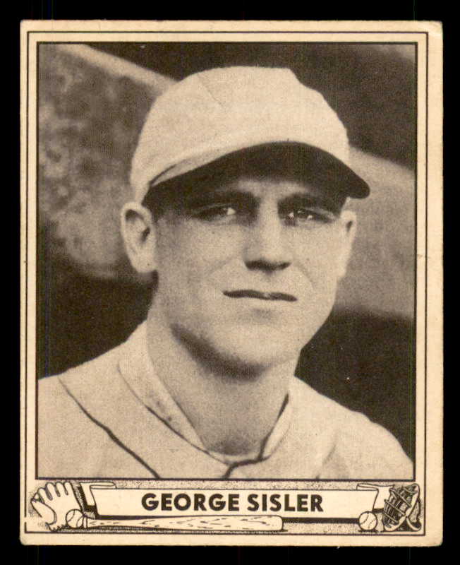 1940 Play Ball #179 George Sisler Browns EX 549192