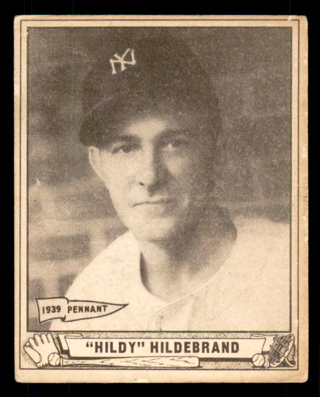 1940 Play Ball #123 Oral Hildebrand Yankees VG-EX 549291