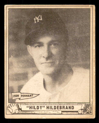 1940 Play Ball #123 Oral Hildebrand Yankees VG-EX 549291
