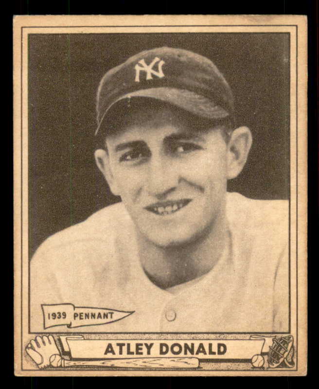 1940 Play Ball #121 Atley Donald Yankees VG-EX 549294