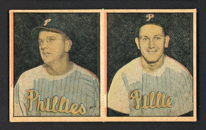 1951 Berk Ross Panel Jim Konstanty Russ Meyer EX-MT 549405