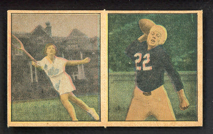 1951 Berk Ross Panel Margaret Dupont Charlie Justice EX-MT 549407