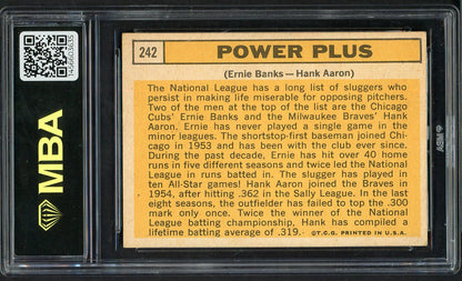 1963 Topps Baseball #242 Hank Aaron Ernie Banks MBA 5 EX 549686
