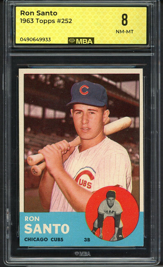 1963 Topps Baseball #252 Ron Santo Cubs MBA 8 NM/MT 549700