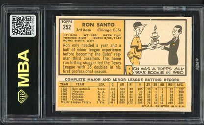 1963 Topps Baseball #252 Ron Santo Cubs MBA 8 NM/MT 549700