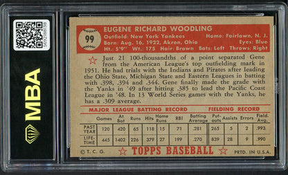 1952 Topps Baseball #099 Gene Woodling Yankees MBA 5 EX 549726