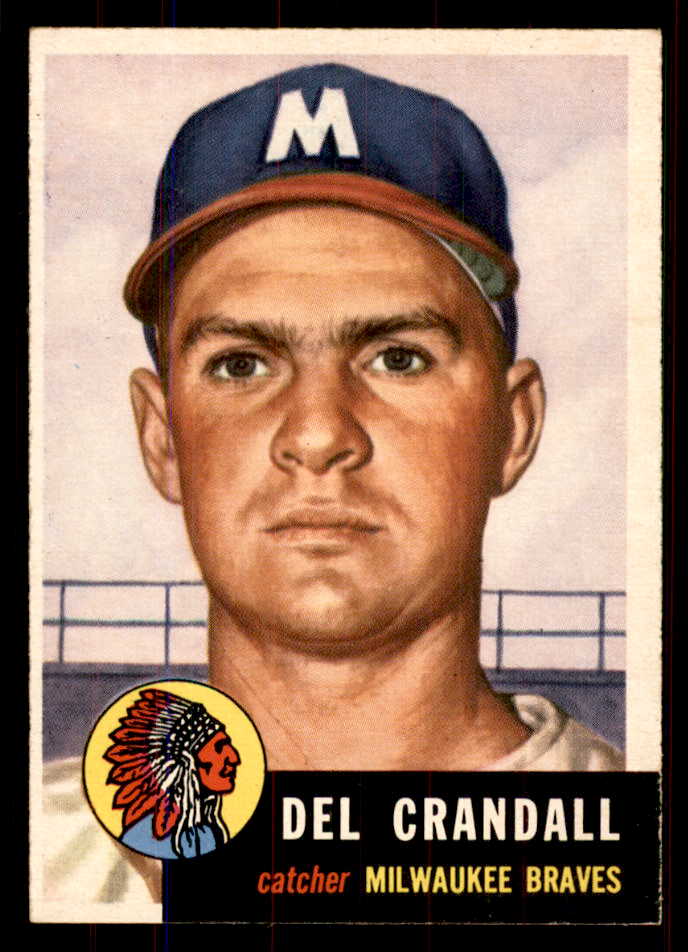 1953 Topps Baseball #197 Del Crandall Braves NR-MT 549782